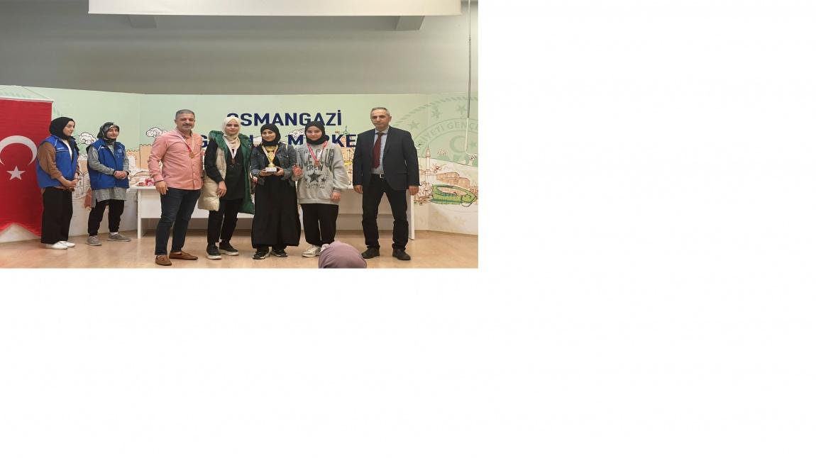 Osmangazi İlçe Satranç Turnuvasın' da Takım Bazında İlçe Üçüncüsüyüz